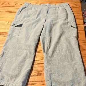 Talbots green cargo pants size 12